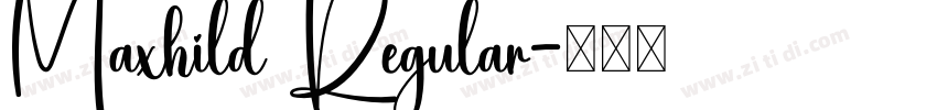 Maxhild Regular字体转换